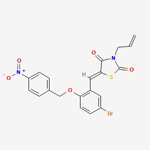 3-allyl-5-{5-bromo-2-[(4-nitrobenzyl)oxy]benzylidene}-1,3-thiazolidine-2,4-dione