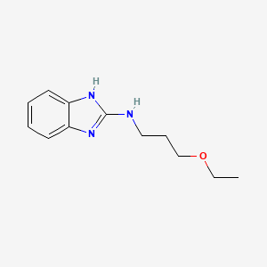 molecular formula C12H17N3O B4592972 N-(3-乙氧基丙基)-1H-苯并咪唑-2-胺 