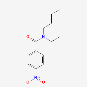 molecular formula C13H18N2O3 B4593195 N-丁基-N-乙基-4-硝基苯甲酰胺 