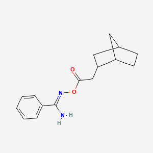 molecular formula C16H20N2O2 B4593234 N'-[(2-bicyclo[2.2.1]hept-2-ylacetyl)oxy]benzenecarboximidamide 