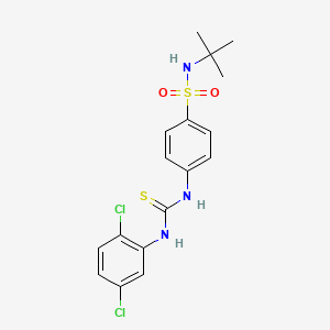 N-(tert-butyl)-4-({[(2,5-dichlorophenyl)amino]carbonothioyl}amino)benzenesulfonamide