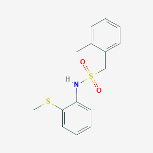 1-(2-methylphenyl)-N-[2-(methylsulfanyl)phenyl]methanesulfonamide