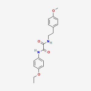 molecular formula C19H22N2O4 B4593288 N-(4-ethoxyphenyl)-N'-[2-(4-methoxyphenyl)ethyl]ethanediamide 