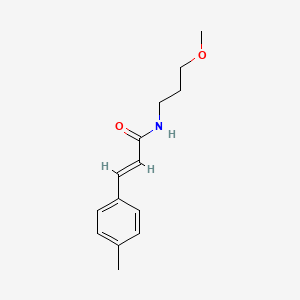 molecular formula C14H19NO2 B4593384 (2E)-N-(3-methoxypropyl)-3-(4-methylphenyl)prop-2-enamide 