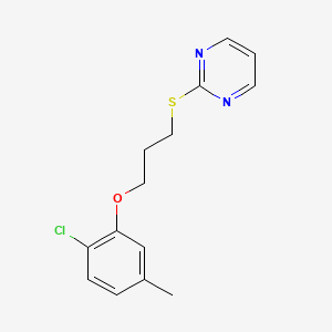 2-[3-(2-Chloro-5-methylphenoxy)propylsulfanyl]pyrimidine