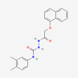 N-(3,4-dimethylphenyl)-2-[(1-naphthyloxy)acetyl]hydrazinecarboxamide