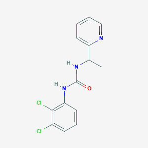 molecular formula C14H13Cl2N3O B4593497 N-(2,3-二氯苯基)-N'-[1-(2-吡啶基)乙基]脲 