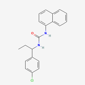 N-[1-(4-chlorophenyl)propyl]-N'-1-naphthylurea