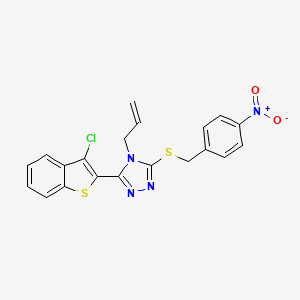 4-allyl-3-(3-chloro-1-benzothien-2-yl)-5-[(4-nitrobenzyl)thio]-4H-1,2,4-triazole