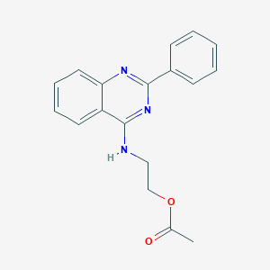 molecular formula C18H17N3O2 B4593622 2-[(2-Phenylquinazolin-4-yl)amino]ethyl acetate 