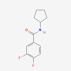 molecular formula C12H13F2NO B4593626 N-环戊基-3,4-二氟苯甲酰胺 