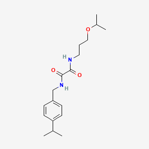 molecular formula C18H28N2O3 B4593634 N-(3-异丙氧基丙基)-N'-(4-异丙基苄基)乙二酰胺 