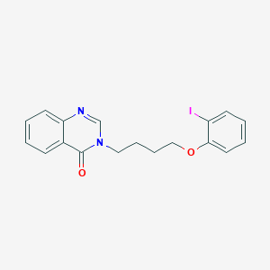 molecular formula C18H17IN2O2 B4593654 3-[4-(2-碘苯氧基)丁基]-4(3H)-喹唑啉酮 