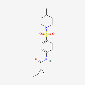 2-METHYL-N-{4-[(4-METHYLPIPERIDIN-1-YL)SULFONYL]PHENYL}CYCLOPROPANE-1-CARBOXAMIDE