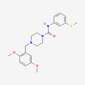 4-(2,5-DIMETHOXYBENZYL)-N-[3-(METHYLSULFANYL)PHENYL]-1-PIPERAZINECARBOXAMIDE