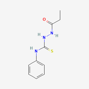 molecular formula C10H13N3OS B4593732 N-phenyl-2-propionylhydrazinecarbothioamide 