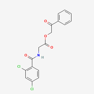 2-oxo-2-phenylethyl N-(2,4-dichlorobenzoyl)glycinate