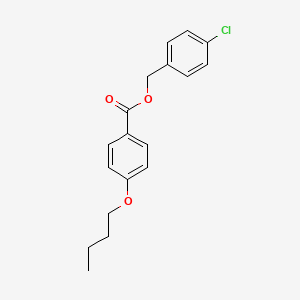 molecular formula C18H19ClO3 B4593761 4-氯苄基4-丁氧基苯甲酸酯 