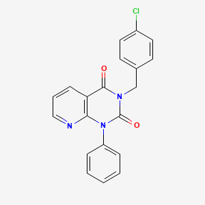 3-[(4-CHLOROPHENYL)METHYL]-1-PHENYL-1H,2H,3H,4H-PYRIDO[2,3-D]PYRIMIDINE-2,4-DIONE