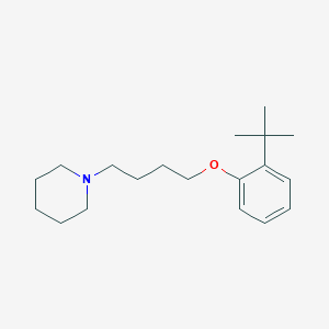 molecular formula C19H31NO B4593892 1-[4-(2-叔丁基苯氧基)丁基]哌啶 