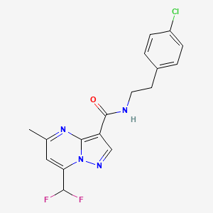 n-(4-chlorophenethyl)-7-(difluoromethyl)-5-methylpyrazolo[1,5-a]pyrimidine-3-carboxamide