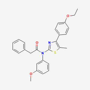 N-[4-(4-ethoxyphenyl)-5-methyl-1,3-thiazol-2-yl]-N-(3-methoxyphenyl)-2-phenylacetamide