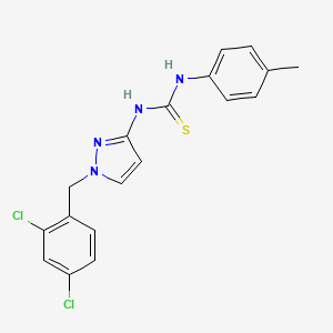 N-[1-(2,4-dichlorobenzyl)-1H-pyrazol-3-yl]-N'-(4-methylphenyl)thiourea