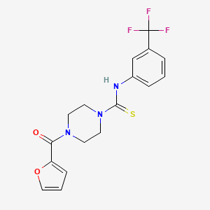 4-(2-furoyl)-N-[3-(trifluoromethyl)phenyl]-1-piperazinecarbothioamide