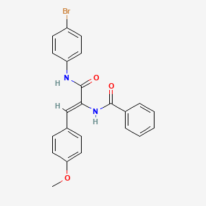 molecular formula C23H19BrN2O3 B4594033 N-[(Z)-3-(4-bromoanilino)-1-(4-methoxyphenyl)-3-oxoprop-1-en-2-yl]benzamide 