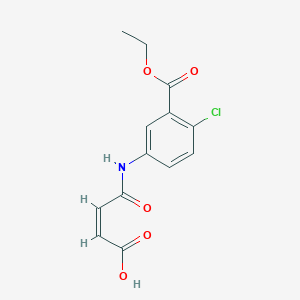 molecular formula C13H12ClNO5 B4594065 4-{[4-chloro-3-(ethoxycarbonyl)phenyl]amino}-4-oxo-2-butenoic acid 