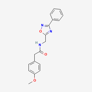 2-(4-methoxyphenyl)-N-[(3-phenyl-1,2,4-oxadiazol-5-yl)methyl]acetamide