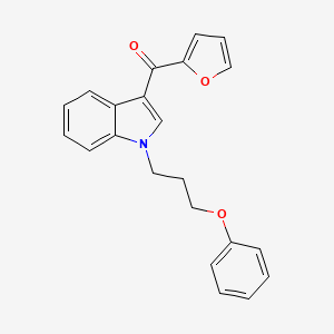 molecular formula C22H19NO3 B4594146 3-(FURAN-2-CARBONYL)-1-(3-PHENOXYPROPYL)-1H-INDOLE 