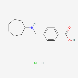 4-[(cycloheptylamino)methyl]benzoic acid hydrochloride