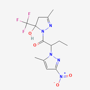 1-[5-HYDROXY-3-METHYL-5-(TRIFLUOROMETHYL)-4,5-DIHYDRO-1H-PYRAZOL-1-YL]-2-(5-METHYL-3-NITRO-1H-PYRAZOL-1-YL)-1-BUTANONE