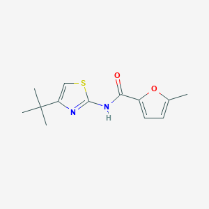 molecular formula C13H16N2O2S B4594252 N-(4-tert-butyl-1,3-thiazol-2-yl)-5-methyl-2-furamide 