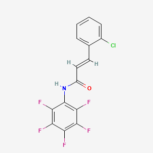 molecular formula C15H7ClF5NO B4594271 3-(2-chlorophenyl)-N-(pentafluorophenyl)acrylamide 