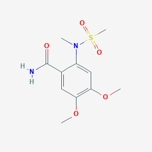 4,5-dimethoxy-2-[methyl(methylsulfonyl)amino]benzamide