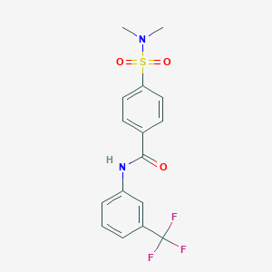 4-[(dimethylamino)sulfonyl]-N-[3-(trifluoromethyl)phenyl]benzamide