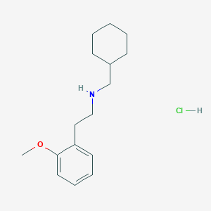 molecular formula C16H26ClNO B4594315 N-(cyclohexylmethyl)-2-(2-methoxyphenyl)ethanamine hydrochloride 