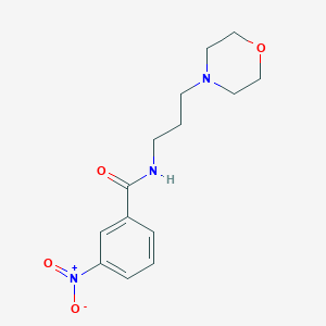 molecular formula C14H19N3O4 B4594329 N-[3-(4-吗啉基)丙基]-3-硝基苯甲酰胺 