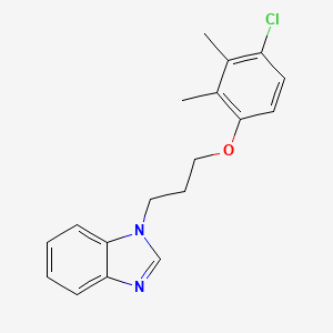 molecular formula C18H19ClN2O B4594362 1-[3-(4-氯-2,3-二甲基苯氧基)丙基]-1H-苯并咪唑 