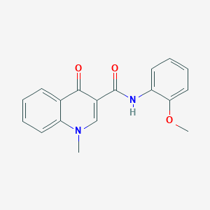 molecular formula C18H16N2O3 B4594408 N-(2-methoxyphenyl)-1-methyl-4-oxoquinoline-3-carboxamide 