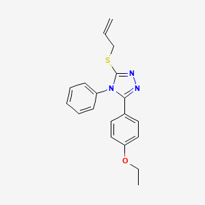 molecular formula C19H19N3OS B4594461 3-(烯丙硫基)-5-(4-乙氧基苯基)-4-苯基-4H-1,2,4-三唑 