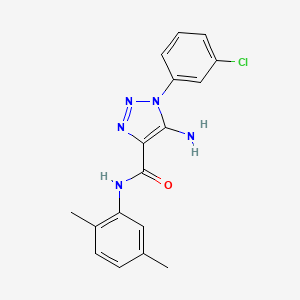 5-amino-1-(3-chlorophenyl)-N-(2,5-dimethylphenyl)-1H-1,2,3-triazole-4-carboxamide