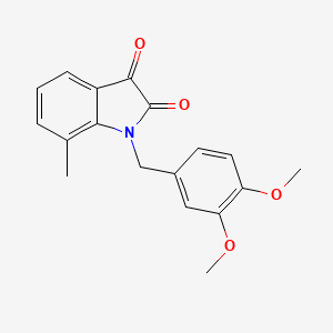 1-(3,4-dimethoxybenzyl)-7-methyl-1H-indole-2,3-dione