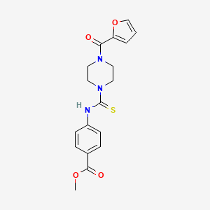 molecular formula C18H19N3O4S B4594555 METHYL 4-({[4-(2-FURYLCARBONYL)PIPERAZINO]CARBOTHIOYL}AMINO)BENZOATE 