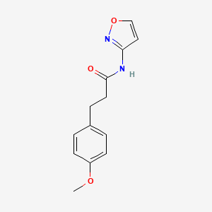 molecular formula C13H14N2O3 B4594567 N-3-异恶唑基-3-(4-甲氧苯基)丙酰胺 