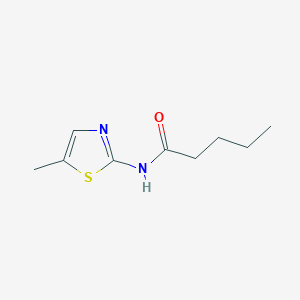 molecular formula C9H14N2OS B4594637 N-(5-methylthiazol-2-yl)pentanamide 