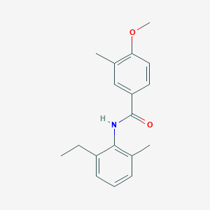 molecular formula C18H21NO2 B4594713 N-(2-ethyl-6-methylphenyl)-4-methoxy-3-methylbenzamide 