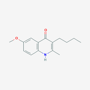 molecular formula C15H19NO2 B4594727 3-丁基-6-甲氧基-2-甲基-4-喹啉醇 